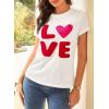 image:imageEVALESS Womens Casual Polka Dot Tops Crewneck Short Sleeve T Shirts Fashion Outfits 2026 Spring Summer Shirts1a White