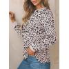 image:imageEVALESS Womens Crewneck Long Sleeve Tops Casual Polka Dots Tops Summer Spring 2026 Tshirts Shirts3b Apricot