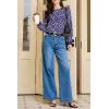 image:imageEVALESS Womens Crewneck Long Sleeve Tops Casual Polka Dots Tops Summer Spring 2026 Tshirts ShirtsD Navy Blue