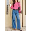 image:imageEVALESS Womens Crewneck Long Sleeve Tops Casual Polka Dots Tops Summer Spring 2026 Tshirts ShirtsD Strawberry Pink