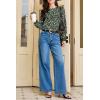image:imageEVALESS Womens Crewneck Long Sleeve Tops Casual Polka Dots Tops Summer Spring 2026 Tshirts ShirtsE Green