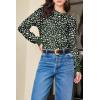 image:imageEVALESS Womens Crewneck Long Sleeve Tops Casual Polka Dots Tops Summer Spring 2026 Tshirts ShirtsE Green