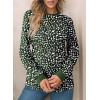 image:imageEVALESS Womens Crewneck Long Sleeve Tops Casual Polka Dots Tops Summer Spring 2026 Tshirts ShirtsE Green