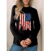 image:imageEVALESS Womens Crewneck Long Sleeve Tops Casual Polka Dots Tops Summer Spring 2026 Tshirts ShirtsI Black