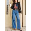 image:imageEVALESS Womens Crewneck Long Sleeve Tops Casual Polka Dots Tops Summer Spring 2026 Tshirts ShirtsI Black