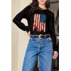 image:imageEVALESS Womens Crewneck Long Sleeve Tops Casual Polka Dots Tops Summer Spring 2026 Tshirts ShirtsI Black