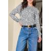 image:imageEVALESS Womens Crewneck Long Sleeve Tops Casual Polka Dots Tops Summer Spring 2026 Tshirts ShirtsI Gray
