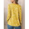 image:imageEVALESS Womens Crewneck Long Sleeve Tops Casual Polka Dots Tops Summer Spring 2026 Tshirts ShirtsI Yellow