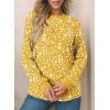 image:imageEVALESS Womens Crewneck Long Sleeve Tops Casual Polka Dots Tops Summer Spring 2026 Tshirts ShirtsI Yellow
