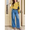 image:imageEVALESS Womens Crewneck Long Sleeve Tops Casual Polka Dots Tops Summer Spring 2026 Tshirts ShirtsI Yellow