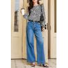 image:imageEVALESS Womens Crewneck Long Sleeve Tops Casual Polka Dots Tops Summer Spring 2026 Tshirts ShirtsNew Gray