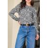 image:imageEVALESS Womens Crewneck Long Sleeve Tops Casual Polka Dots Tops Summer Spring 2026 Tshirts ShirtsNew Gray