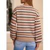 image:imageEVALESS Womens Sweaters Fall Fashion 2025 Long Sleeve Polka Dot Top Cowboy Chic Pullover Sweaters Colorblock OutfitsStraw Yellow