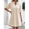 image:imageEVALESS Dresses for Women Casual V Neck Holiday Dress Loose Ruffle Wedding Guest Dresse 2026 Summer Dress with PocketsJet Stream