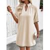 image:imageEVALESS Dresses for Women Casual V Neck Holiday Dress Loose Ruffle Wedding Guest Dresse 2026 Summer Dress with PocketsJet Stream