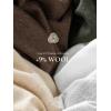 image:imageEVALESS Spring Sweaters for Women 2026 Trendy Wool Blend Sweaters Long Sleeve Crewneck Spring Outfits Pullover Sweater Tops1a Dark Brown