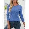 image:imageEVALESS Spring Sweaters for Women 2026 Trendy Wool Blend Sweaters Long Sleeve Crewneck Spring Outfits Pullover Sweater Tops1a Wisteria Blue