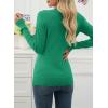 image:imageEVALESS Spring Sweaters for Women 2026 Trendy Wool Blend Sweaters Long Sleeve Crewneck Spring Outfits Pullover Sweater Tops2a St Patricks Green