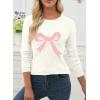 image:imageEVALESS Spring Sweaters for Women 2026 Trendy Wool Blend Sweaters Long Sleeve Crewneck Spring Outfits Pullover Sweater Tops2a White