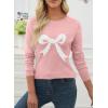 image:imageEVALESS Spring Sweaters for Women 2026 Trendy Wool Blend Sweaters Long Sleeve Crewneck Spring Outfits Pullover Sweater Tops2a Youthful Pink