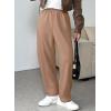 image:imageEVALESS Wide Leg Sweatpants Women Fall Clothes Casual Elastic High Waisted Baggy Pants Cropped Length Ballon JoggersSmoke Gray