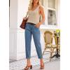 image:imageEVALESS Womens High Waisted Baggy Boyfriend Barrel JeansAshleigh Blue