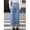 image:imageEVALESS Womens High Waisted Wide Leg JeansBeau Blue