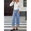 image:imageEVALESS Womens High Waisted Wide Leg JeansBeau Blue