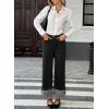 image:imageEVALESS Womens High Waisted Wide Leg JeansBlack