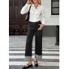 image:imageEVALESS Womens High Waisted Wide Leg JeansBlack