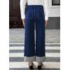 image:imageEVALESS Womens High Waisted Wide Leg JeansDark Blue