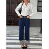 image:imageEVALESS Womens High Waisted Wide Leg JeansDark Blue