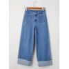 image:imageEVALESS Womens High Waisted Wide Leg JeansIvy