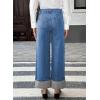 image:imageEVALESS Womens High Waisted Wide Leg JeansIvy