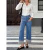 image:imageEVALESS Womens High Waisted Wide Leg JeansIvy