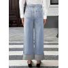 image:imageEVALESS Womens High Waisted Wide Leg JeansLight Blue