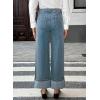 image:imageEVALESS Womens High Waisted Wide Leg JeansNavy Blue