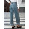 image:imageEVALESS Womens High Waisted Wide Leg JeansNavy Blue