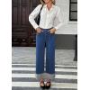 image:imageEVALESS Womens High Waisted Wide Leg JeansSail Blue