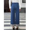 image:imageEVALESS Womens High Waisted Wide Leg JeansSail Blue