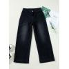 image:imageEVALESS Womens High Waisted Wide Leg Stretchy Denim PantsBlack
