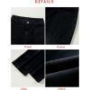 image:imageEVALESS Womens High Waisted Wide Leg Stretchy Denim PantsBlack