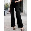 image:imageEVALESS Womens High Waisted Wide Leg Stretchy Denim PantsBlack