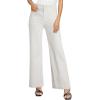 image:imageEVALESS Womens High Waisted Wide Leg Stretchy Denim PantsWhite