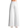 image:imageEVALESS Womens High Waisted Wide Leg Stretchy Denim PantsWhite