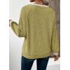 image:imageEVALESS Womens Spring Fashion 2026 Womens Long Sleeve Shirts Patchwork Button Up V Neck Sweatshirt Casual Pullover TopsYellow