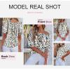 image:imageEVALESS Womens Tops Off The Shoulder Blouses for Women Dressy Casual Cute Puff Sleeve T Shirts Fashion 2026Colorful Leaf