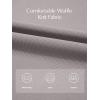 image:imageEVALESS Womens Wide Leg Pants Elastic High Waisted Waffle Knit Work Palazzo Pants Business Casual Trousers with PocketsLight Grey
