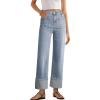 image:imageEVALESS Womens High Waisted Wide Leg JeansLight Blue