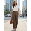image:imageEVALESS Womens Dress Pants High Waisted Business Casual Work Office TrousersDark Khaki